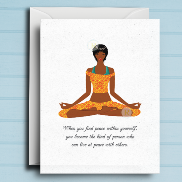 Black Yoga Card A